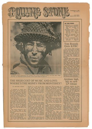 Lot #4410 Ralph Gleason's First Issue of Rolling Stone Magazine - Image 1