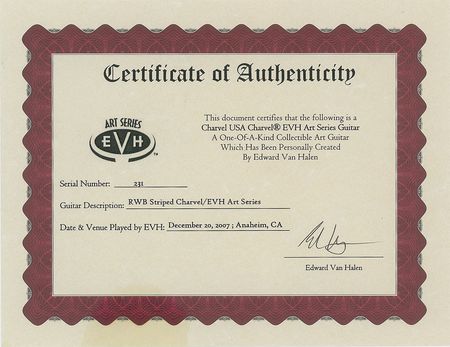 Lot #4536 Eddie Van Halen's Stage-Used Charvel Guitar - Image 6