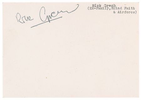 Lot #4427  Blind Faith Signatures - Image 4