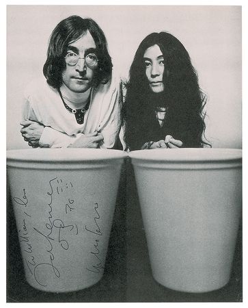 Lot #4035 John Lennon and Yoko Ono Signed