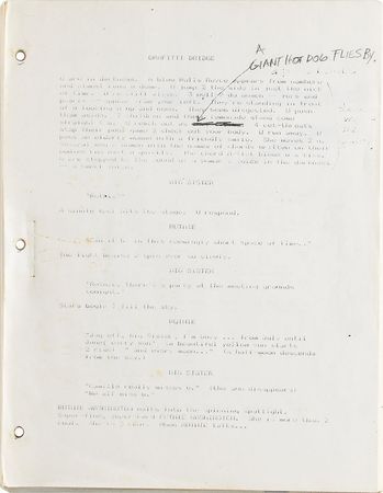 Lot #4724  Prince Hand-Annotated Draft for Graffiti Bridge - Image 1