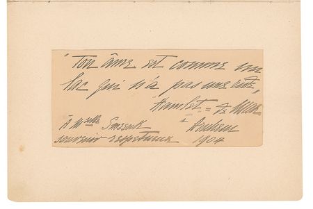 Lot #538 Sergei Rachmaninoff: Impressive hotel guest book, featuring Rachmaninoff, Casals, Bernhardt, and a series of leading Dutch artists - Image 6