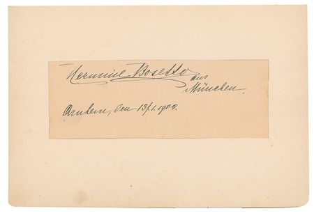 Lot #538 Sergei Rachmaninoff: Impressive hotel guest book, featuring Rachmaninoff, Casals, Bernhardt, and a series of leading Dutch artists - Image 7