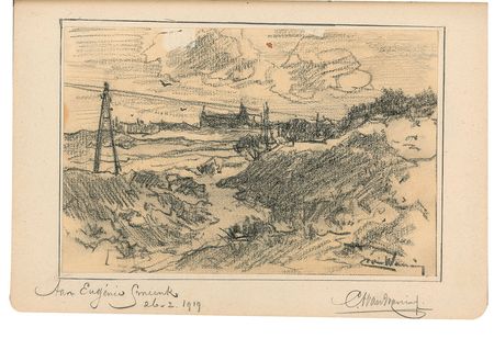Lot #538 Sergei Rachmaninoff: Impressive hotel guest book, featuring Rachmaninoff, Casals, Bernhardt, and a series of leading Dutch artists - Image 11