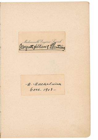 Lot #538 Sergei Rachmaninoff: Impressive hotel guest book, featuring Rachmaninoff, Casals, Bernhardt, and a series of leading Dutch artists - Image 12