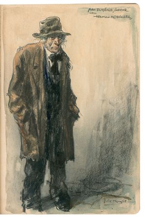 Lot #538 Sergei Rachmaninoff: Impressive hotel guest book, featuring Rachmaninoff, Casals, Bernhardt, and a series of leading Dutch artists - Image 13