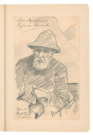 Lot #538 Sergei Rachmaninoff: Impressive hotel guest book, featuring Rachmaninoff, Casals, Bernhardt, and a series of leading Dutch artists - Image 15