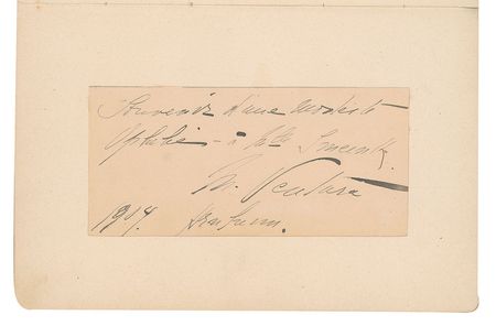 Lot #538 Sergei Rachmaninoff: Impressive hotel guest book, featuring Rachmaninoff, Casals, Bernhardt, and a series of leading Dutch artists - Image 18