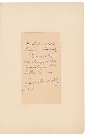 Lot #538 Sergei Rachmaninoff: Impressive hotel guest book, featuring Rachmaninoff, Casals, Bernhardt, and a series of leading Dutch artists - Image 19