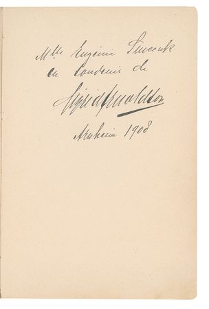Lot #538 Sergei Rachmaninoff: Impressive hotel guest book, featuring Rachmaninoff, Casals, Bernhardt, and a series of leading Dutch artists - Image 22