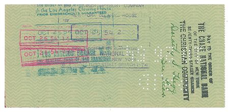 Lot #638 Marilyn Monroe Check - Image 2
