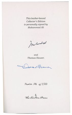 Lot #768 Muhammad Ali Signed Book - Image 1
