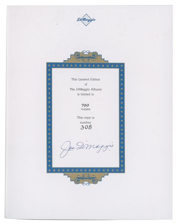 Lot #779 Joe DiMaggio Signed Book - Image 1