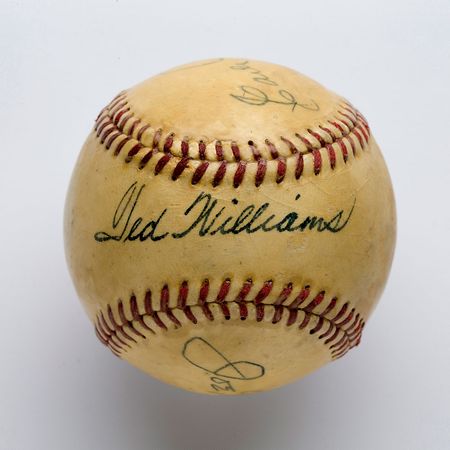 Lot #760 Ted Williams and Earle Combs Signed Baseball - Image 1