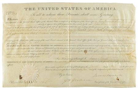 Lot #6 James Monroe Signed Document