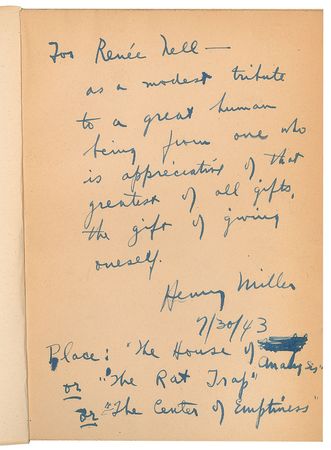 Lot #508 Henry Miller Book - Image 1