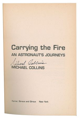Lot #334 Michael Collins Book - Image 1