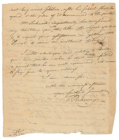 Lot #234 Timothy Pickering Handwritten Letter Signed - Image 2