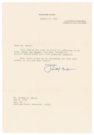 Lot #79 Richard Nixon Typed Letters Signed - Image 3