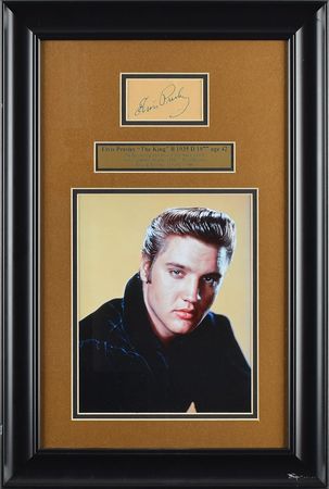 Lot #555 Elvis Presley Signature - Image 1