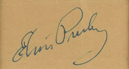 Lot #555 Elvis Presley Signature - Image 2