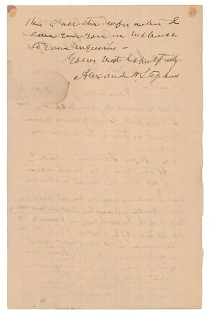 Lot #294 Alexander Stephens: Updates on the lives of CSA generals from the Confederacy's vice president - Image 2