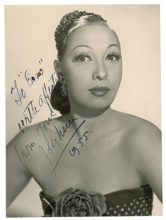 Lot #649 Josephine Baker Signed Photograph - Image 1
