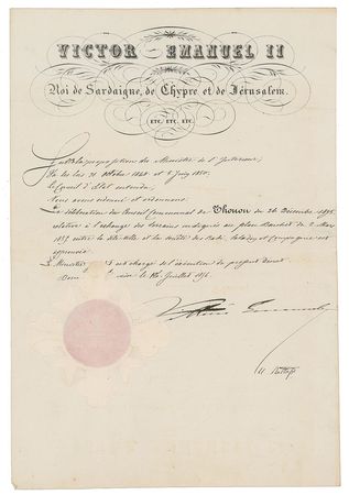 Lot #257  Victor Emmanuel II - Image 1