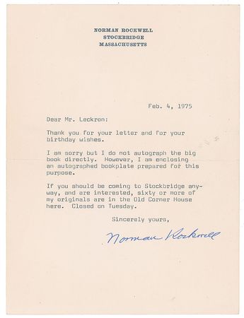 Lot #379 Norman Rockwell - Image 1