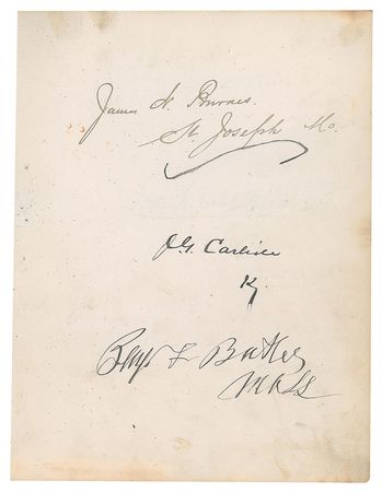 Lot #110 19th Century Politicians and Notables Autograph Album - Image 5