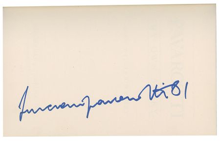 Lot #568 Luciano Pavarotti - Image 1