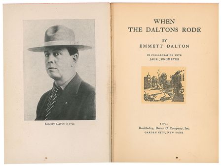 Lot #163 Emmett Dalton: Scarce volume signed by the Old West outlaw - Image 2