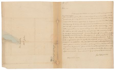 Lot #5 James Monroe: Forwarding a payment out of
