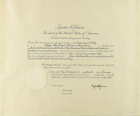 Lot #48 Lyndon B. Johnson Signed Document - Image 1