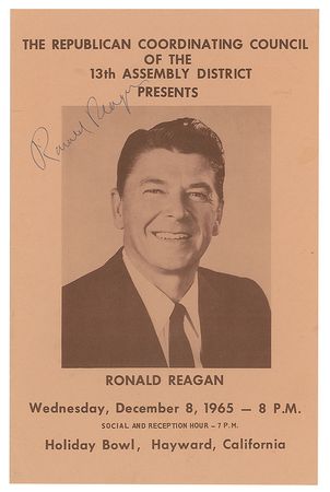 Lot #85 Ronald Reagan Program - Image 1