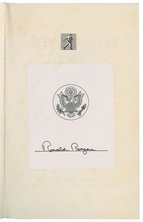 Lot #89 Ronald Reagan Book - Image 1