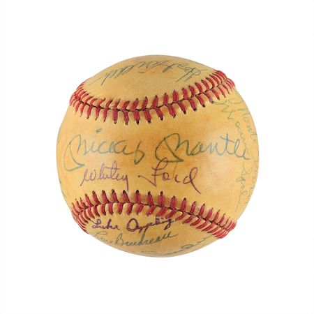 Lot #771 Baseball Hall of Famers Baseball - Image 1