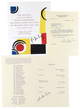 Lot #195 Ruth Bader Ginsburg Group Lot