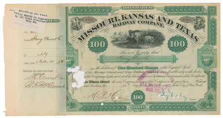Lot #197 Jay Gould Signed Document - Image 1