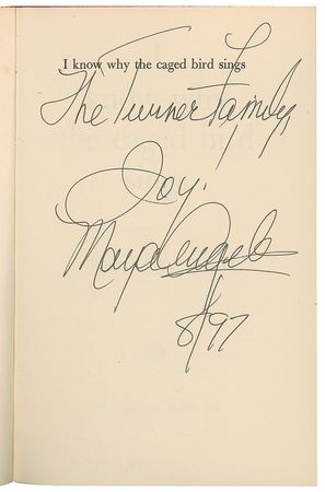 Lot #471 Maya Angelou Book - Image 1