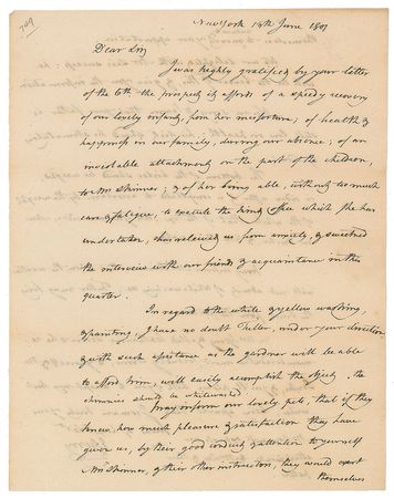 Lot #105 Elbridge Gerry Handwritten Letter Signed - Image 1
