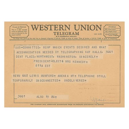Lot #43 John F. Kennedy: 