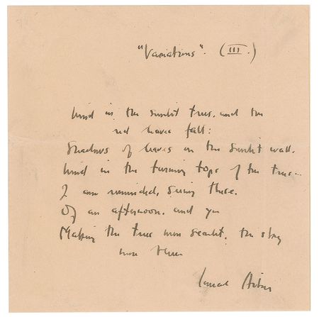 Lot #468 Conrad Aiken - Image 1