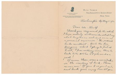 Lot #486 Paul Claudel Handwritten Letters Signed - Image 1