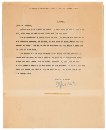 Lot #514 Clifford Odets - Image 1
