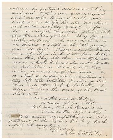 Lot #528 John Greenleaf Whittier - Image 2