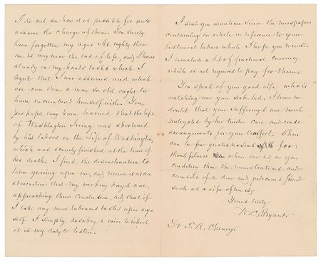 Lot #482 William Cullen Bryant: 