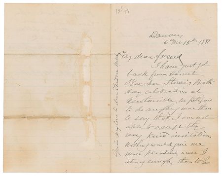 Lot #529 John Greenleaf Whittier: 