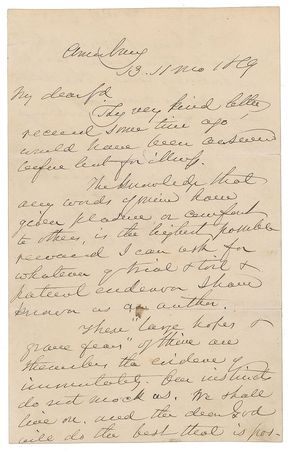 Lot #530 John Greenleaf Whittier - Image 1