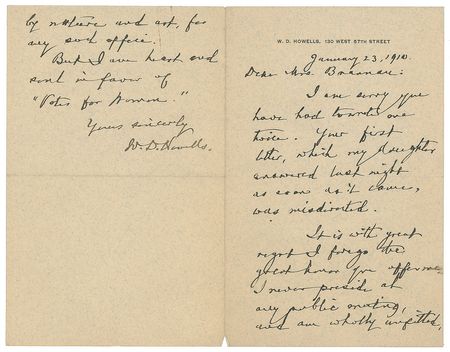 Lot #501 William Dean Howells - Image 1